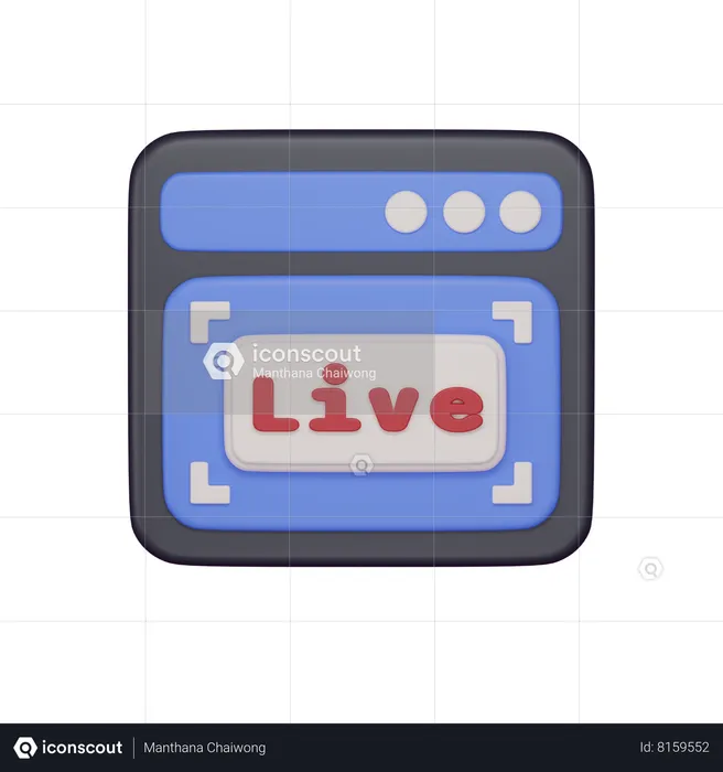Browser LIve  3D Icon
