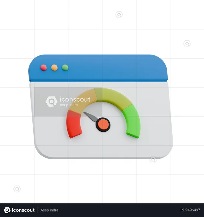 Browser Performance  3D Icon