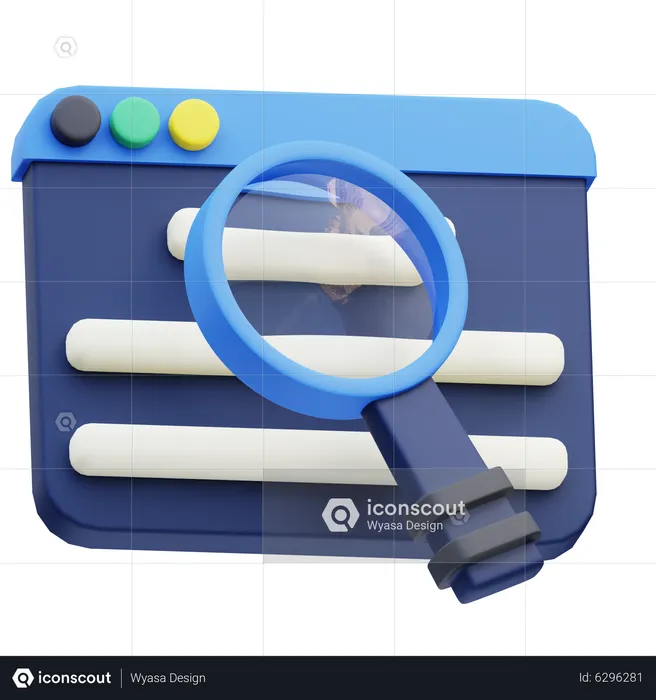 Browser Search  3D Icon