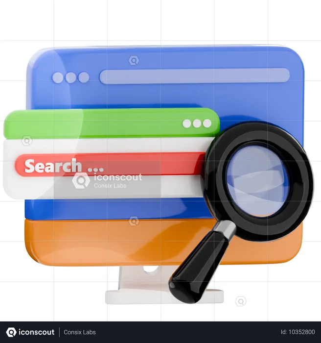 Browser Search  3D Icon