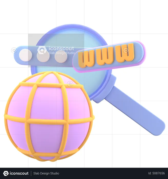 Browser Search  3D Icon