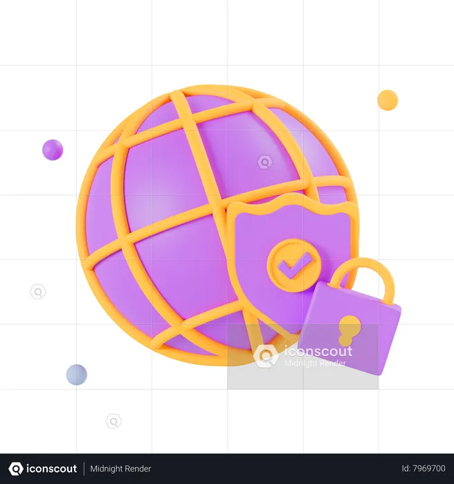 Browser Security  3D Icon