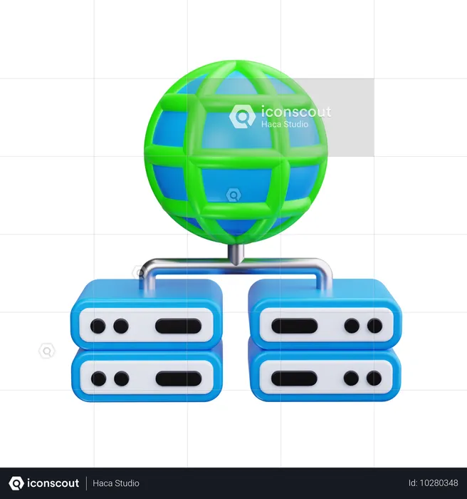 Browser-Server  3D Icon