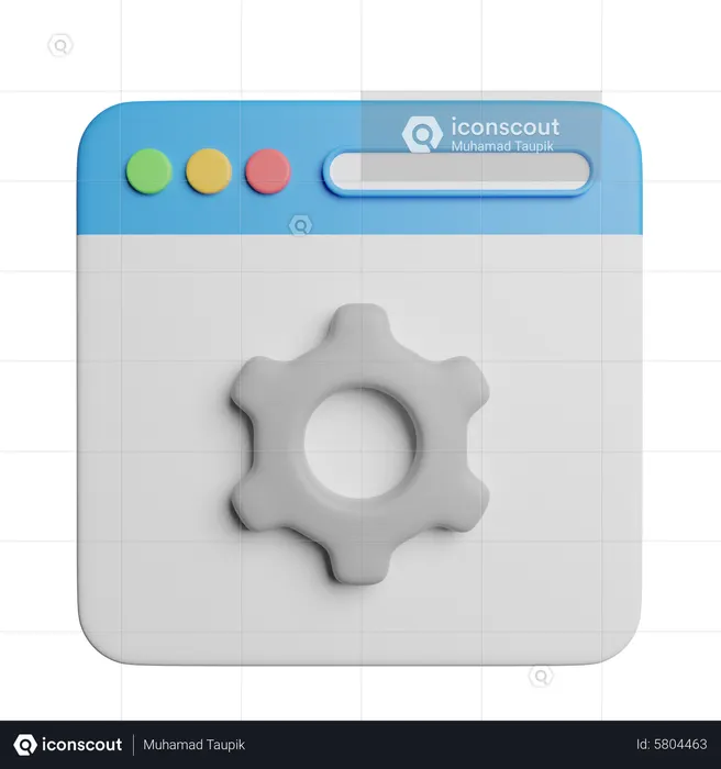 Browser Setting  3D Icon
