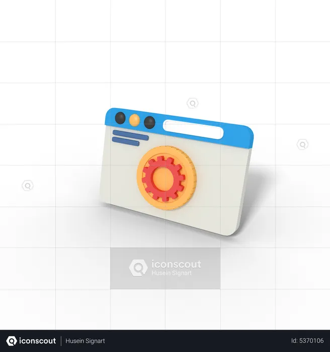 Browser Setting  3D Icon