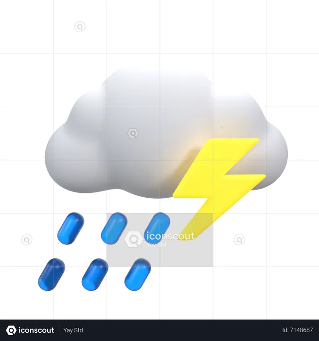 Arrosant de tonnerre  3D Icon