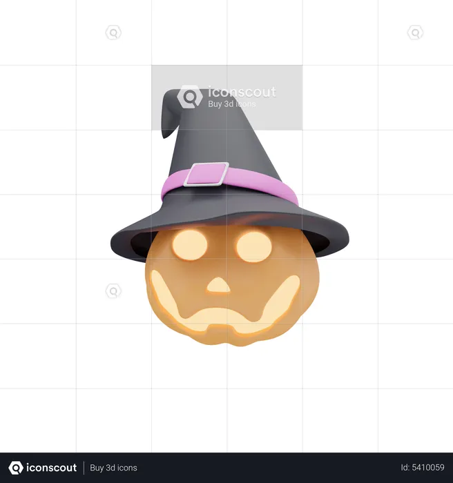 Bruja calabaza  3D Icon