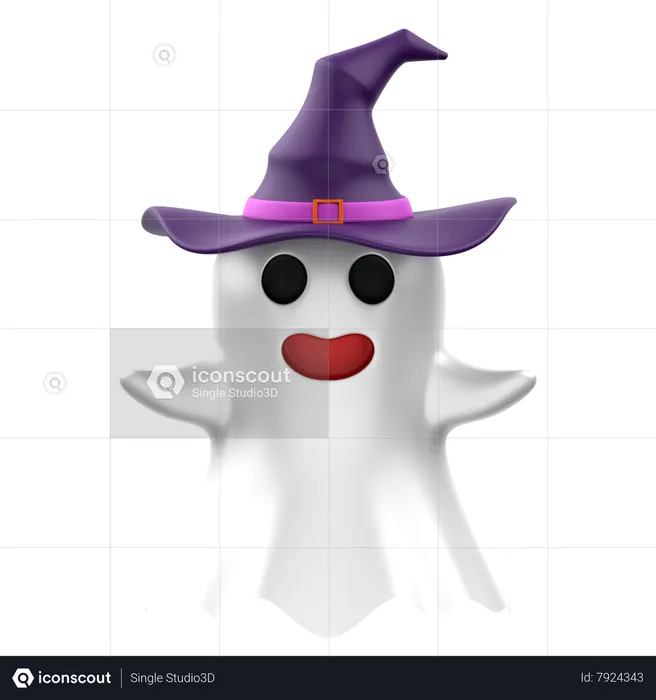 Fantasma bruja  3D Icon