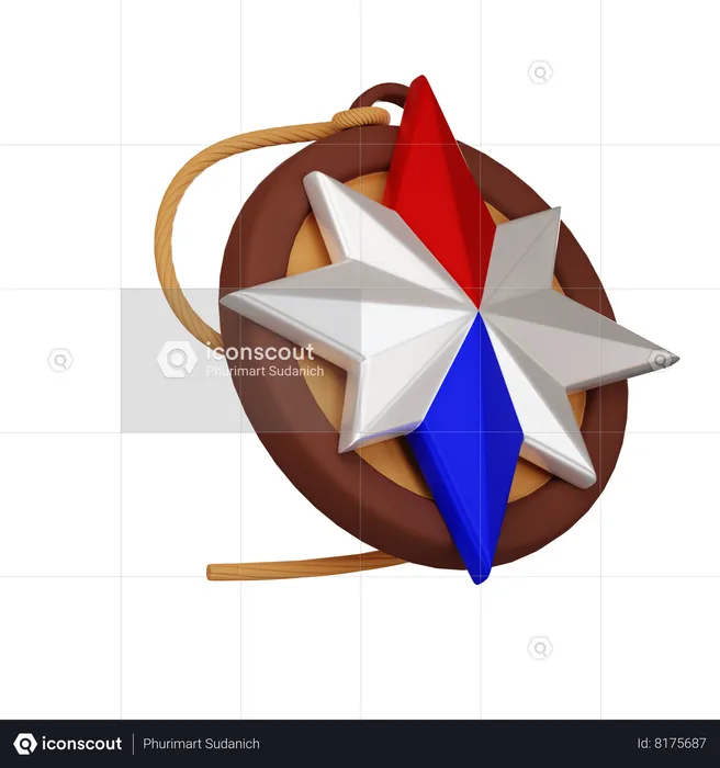 Brújula  3D Icon