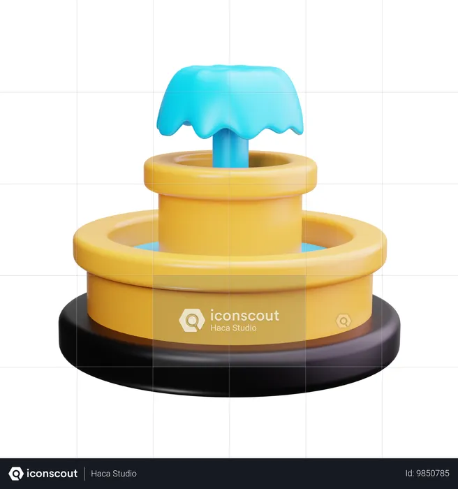 Brunnen  3D Icon