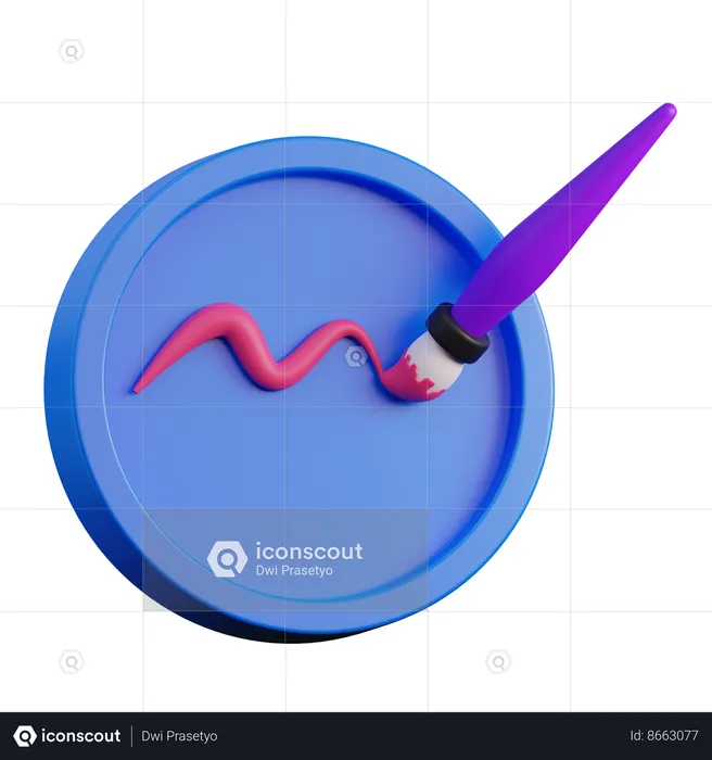 Brush  3D Icon