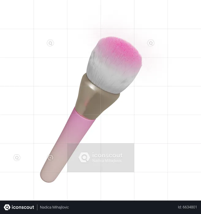 Brush Powder  3D Icon