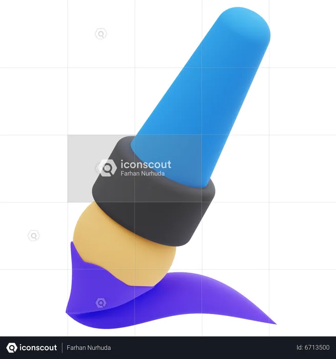 Brush Tool  3D Icon