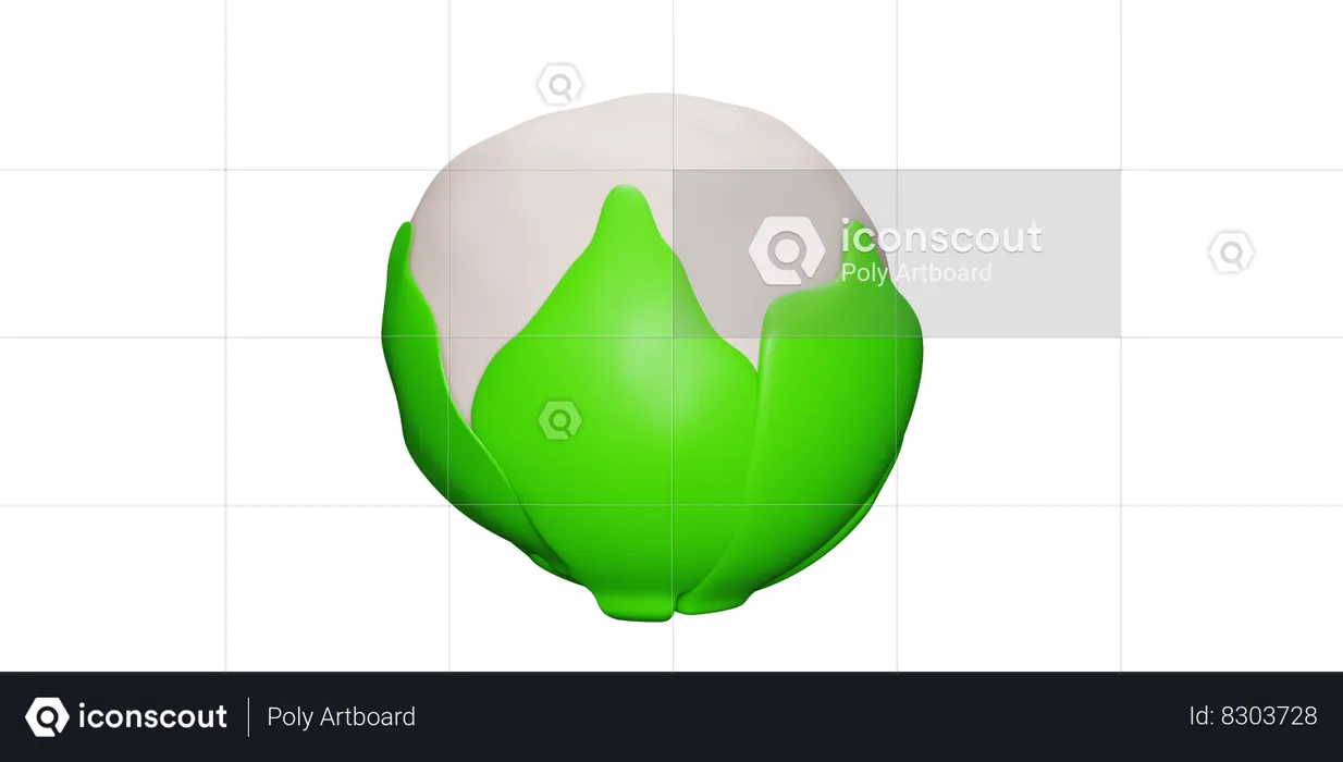 Brussels Sprouts  3D Icon