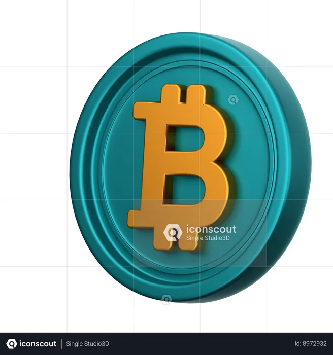 Btc  3D Icon