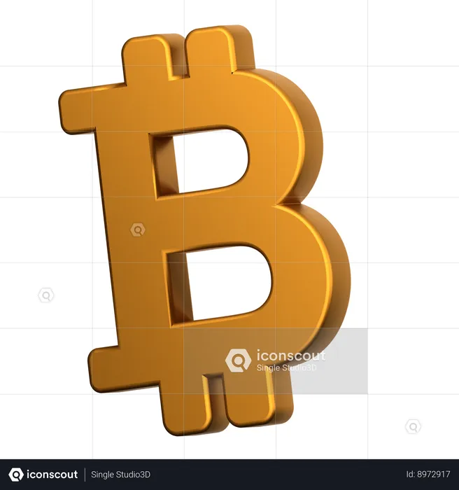 Btc  3D Icon