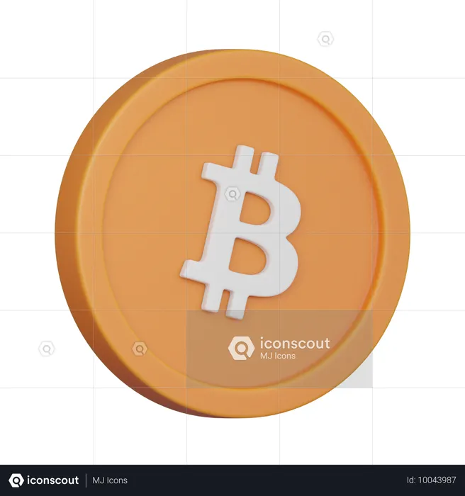 Btc  3D Icon