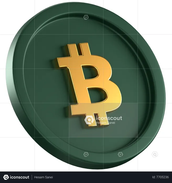 Btc  3D Icon