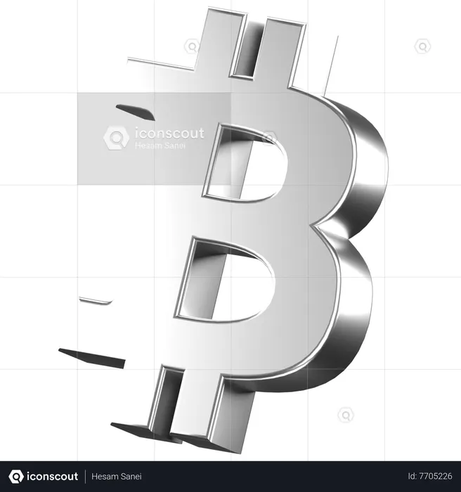 Btc  3D Icon