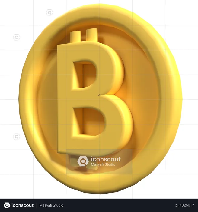 Btc  3D Icon