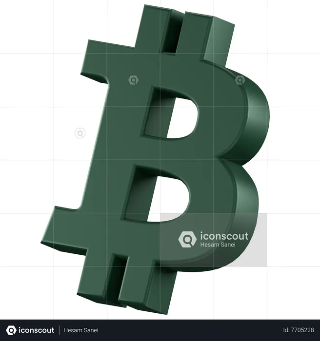 Btc  3D Icon