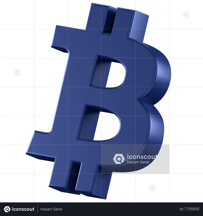 Btc  3D Icon