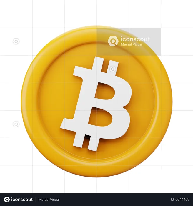 Bitcoin Btc Coin  3D Icon