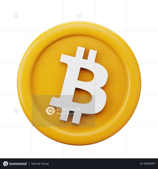 Bitcoin Btc Coin  3D Icon