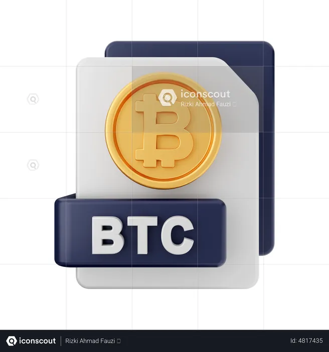 Btc Document  3D Icon