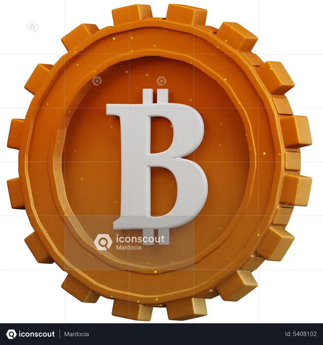 Btc Gold Coin  3D Icon