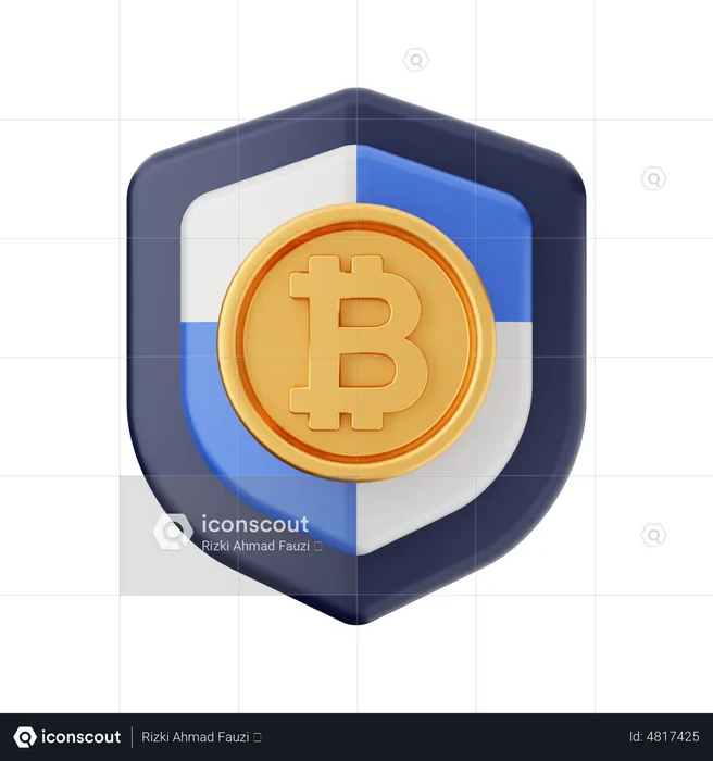 BTC-Schild  3D Icon