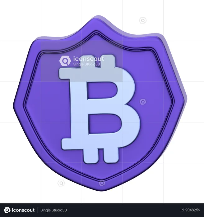 Seguridad btc  3D Icon