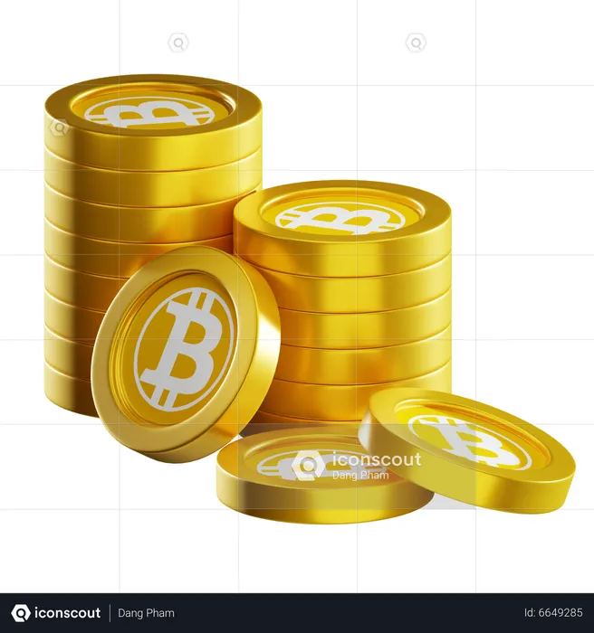 Btg Coin Stacks  3D Icon