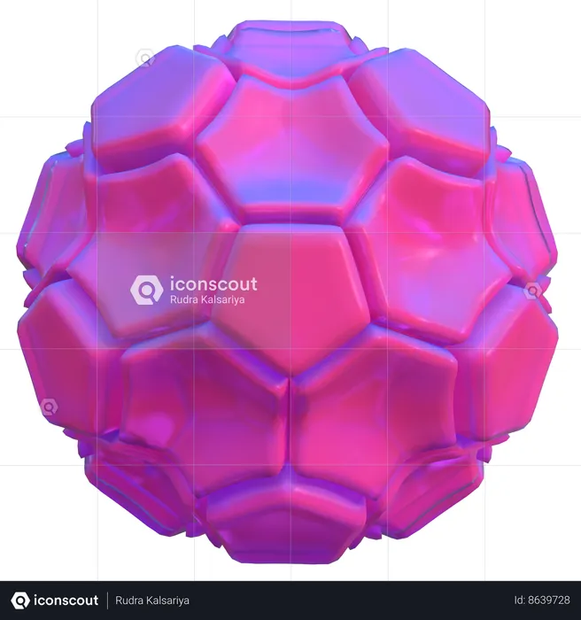 Bubble ballAbstract Shape  3D Icon