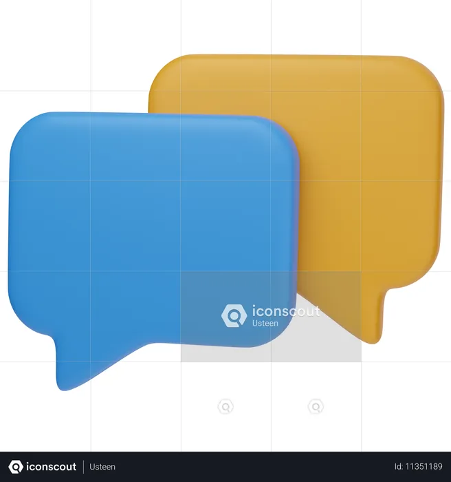 Bubble Chat  3D Icon