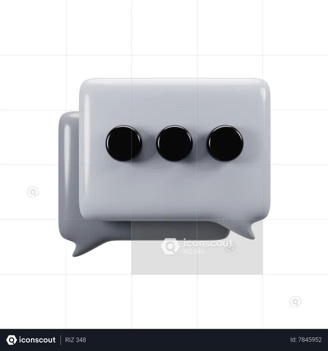 Bubble Chat  3D Icon