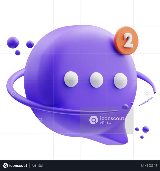 Bubble chat  3D Illustration