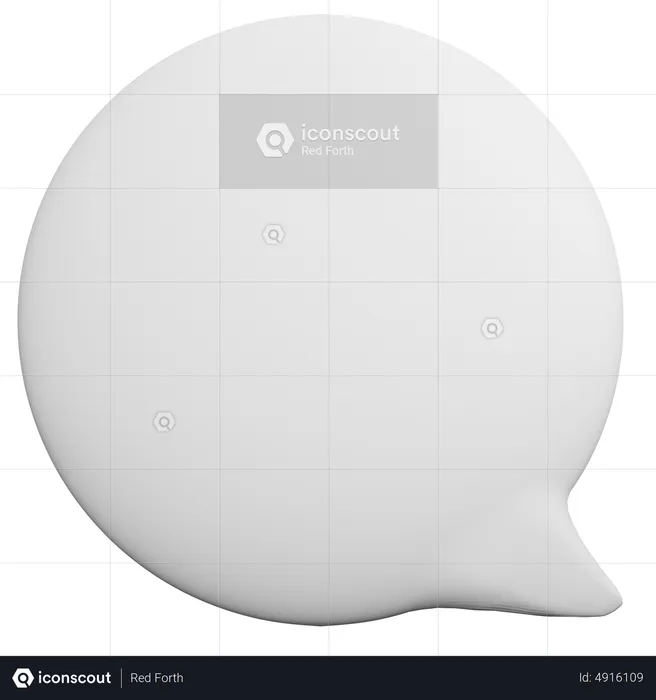 Bubble Chat  3D Icon