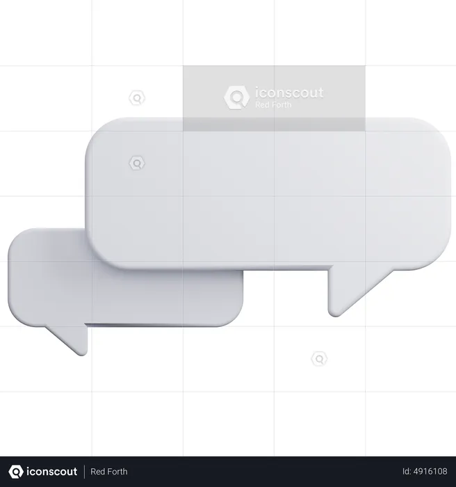 Bubble Chat Discussion  3D Icon