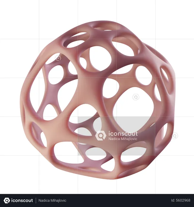 Bubble Gummy Sphere  3D Icon