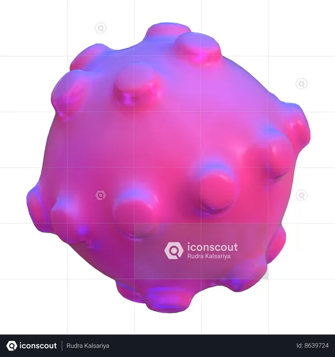 Bubble Sphere Abstract Shape  3D Icon