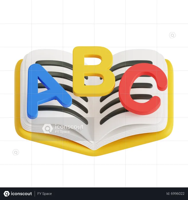 Buch-ABC  3D Icon