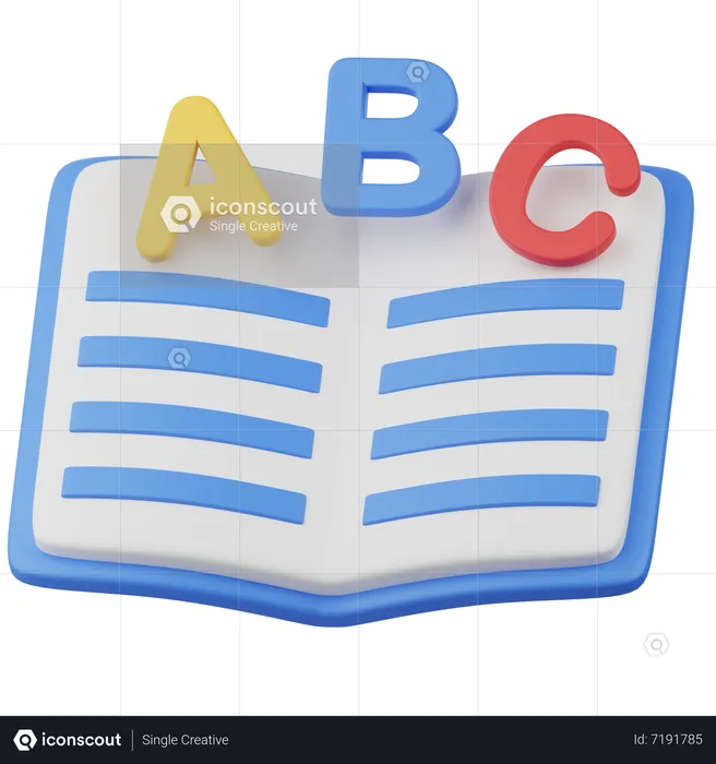 Buch-ABC  3D Icon