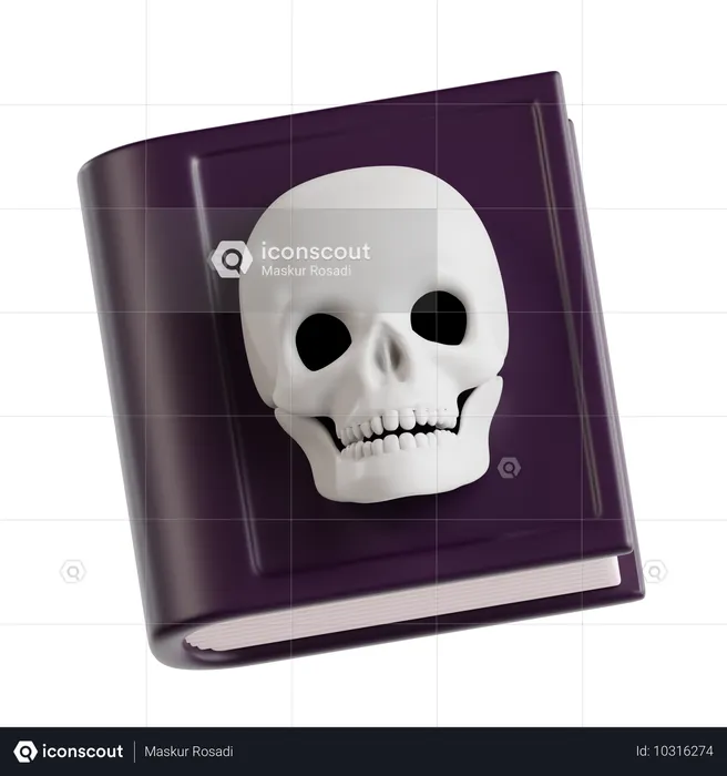 Buch zur schwarzen Magie  3D Icon