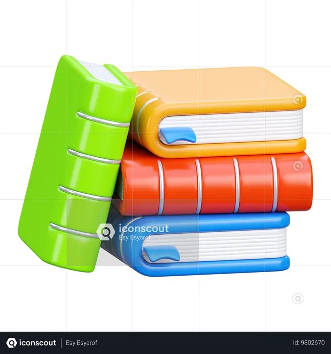 Bücher  3D Icon