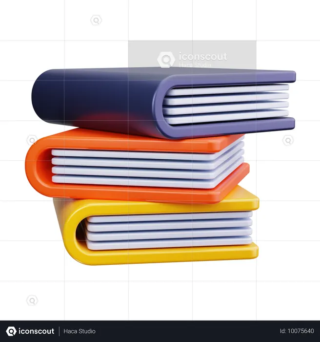 Bücher  3D Icon