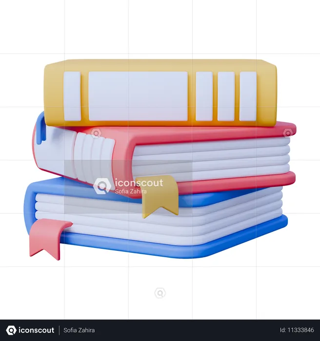 Bücher  3D Icon