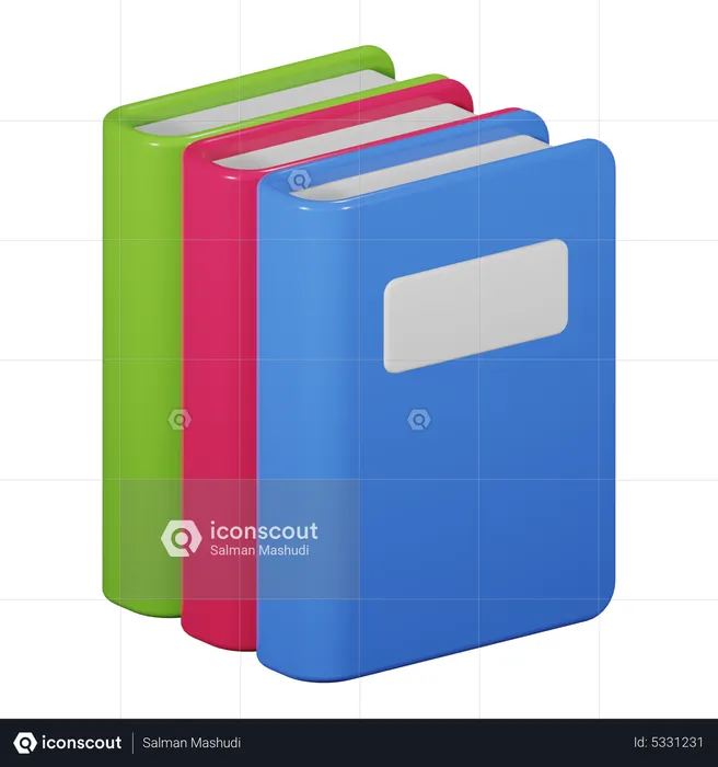 Bücher  3D Icon