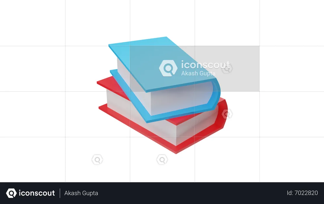 Bücher  3D Icon