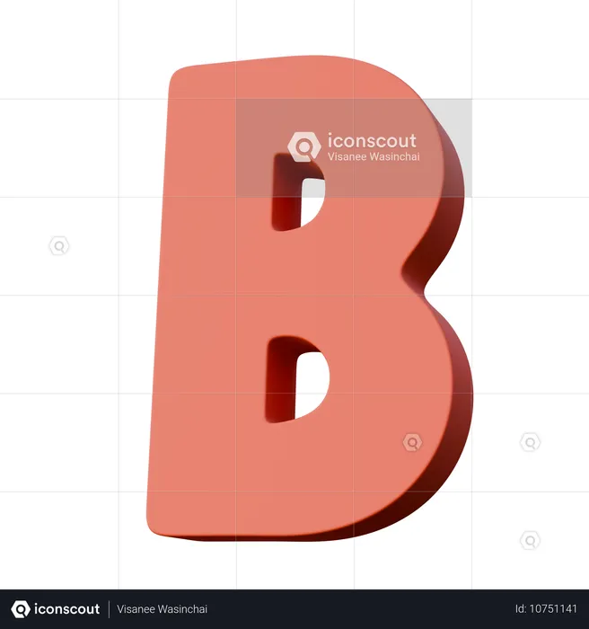 Buchstabe b  3D Icon